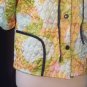 BedJacket Multi Colored Tie Dye look Bed Jacket Vintage Quilted Bed jacket  No. 26