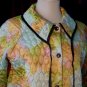 BedJacket Multi Colored Tie Dye look Bed Jacket Vintage Quilted Bed jacket  No. 26