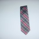 Tartan Plaid Tie Lands' End design tie SILK   44