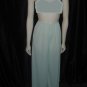 mint Green pajama set Vintage pajamas ecru trim Medium No. 106a