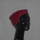 Natty Vintage Hat Red Straw 1940s 1930 Helmet hat Womens hat 47 Natty Vintage Hat Red Straw 1940s 1930 Helmet hat Womens hat 47