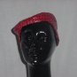 Natty Vintage Hat Red Straw 1940s 1930 Helmet hat Womens hat 47