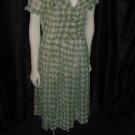 Moss Green Dress Spector and Shanler New York Vintage Thin sheer dress No. 77