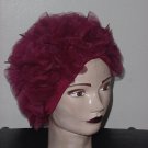 Raspberry Wine Petal hat Vintage headband petal hat Womens hat  49