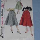 Simplicity Sewing Pattern 4083  Skirt 40s 50s Vintage gore skirt Waist 28  - 49