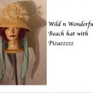 Wild Thatched Roof hat Womens hat Raffia straw summer beach hat Vintage 1960s, 1970s - 50 Wild Thatched Roof hat Womens hat Raffia straw summer beach hat Vintage 1960s, 1970s - 50