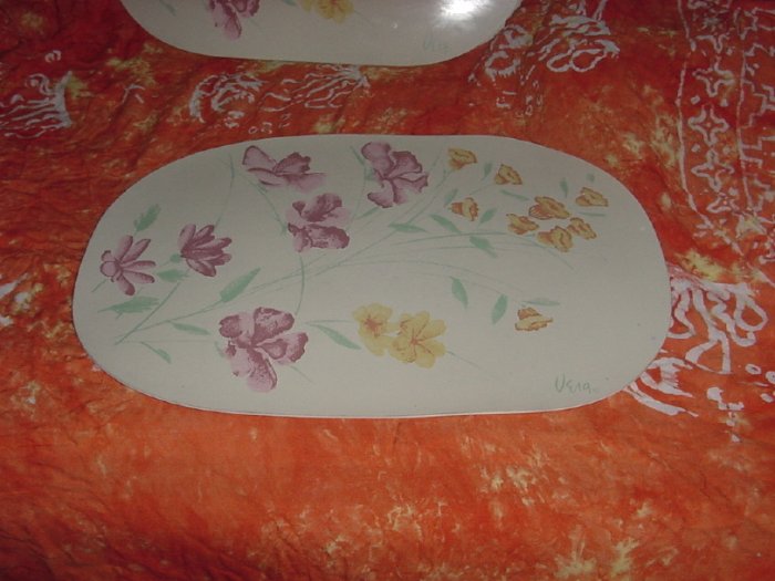 Vera placemats 7 vinyl place mats Floral Vera signature 50