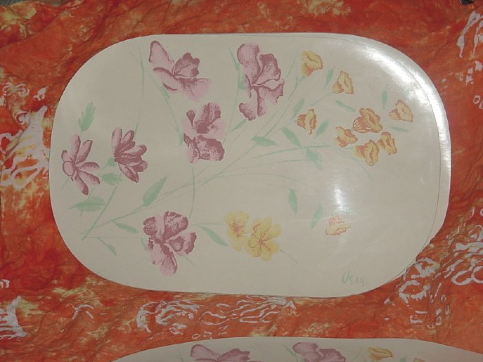 Vera placemats 7 vinyl place mats Floral Vera signature 50