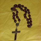 Rosary Dark Brown Wooden beads 54 Rosary Dark Brown Wooden beads 54
