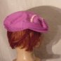 Orchid purple cap hat newsboy hat one size Cotton