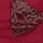 Bow Tie Wine White Geometric Design Vintage Patent Clasp Bowtie - 51