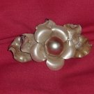 Pearlized brooch faux pearl vintage pin 51