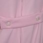 Pink maxi shift dress Beaded yoke 1970s 1980s Vintage womans dress 48