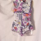 Body suit 1960 1970 Mod Op Art bodysuit Blouse top Shirt  52