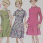 Simplicity pattern 7831 Vintage pattern dress 1968 half size 14 1/2 bust 37 54