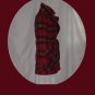 Plaid fall winter jacket womens vintage coat belted  #55