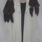 Mink collar Fur tails collar bakelite plastic rhinestone fur clip #56