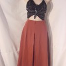 Rust Skirt double pleat front Womens skirt size 14 Sportissimo #58
