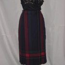 Wrap Skirt Plaid Red Blue Vintage sz 12 Made in Scotland Kilt Wool #58 Wrap Skirt Plaid Red Blue Vintage sz 12 Made in Scotland Kilt Wool #58