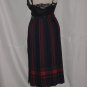 Wrap Skirt Plaid Red Blue Vintage sz 12 Made in Scotland Kilt Wool #58