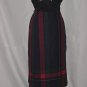 Wrap Skirt Plaid Red Blue Vintage sz 12 Made in Scotland Kilt Wool #58