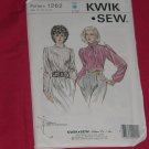Kwik Sew Pattern Pullover Blouse Sizes 14-16-18-20 1262 #59 Kwik Sew Pattern Pullover Blouse Sizes 14-16-18-20 1262 #59