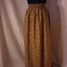 Flowered Skirt or strapless dress elastic waist 1960s Vintage  #59