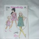 Simplicity Girls dress Jumper 1968 Pattern 7709  #59