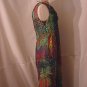 Multi colored polka dot maxi dress sheath dress floor length # 59