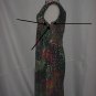 Multi colored polka dot maxi dress sheath dress floor length # 59