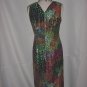 Multi colored polka dot maxi dress sheath dress floor length # 59