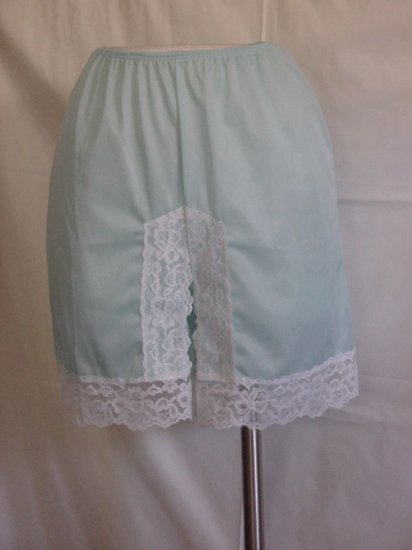 Robins egg Blue Sears Vintage Petti Pants long Leg slip pants #60