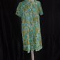 Ocean turquoise blues green robe house coat dressing gown lounger #61