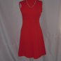 Red Orange Mod Dress and Jacket 1960s 1970s #63