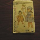 Simplicity Girls dress Pattern Toddler Size 4 one piece dress and scarf 5847  No. 76