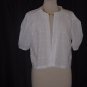 White eyelet jacket short sleeves #63