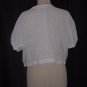 White eyelet jacket short sleeves #63