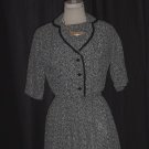 Womens Tweed vintage dress and jacket Tweed pleated bolero jacket  #63