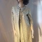 Brocade Ensemble Celadon Sleeveless Mad Men Wiggle Dress Long Jacket #75