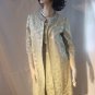 Brocade Ensemble Celadon Sleeveless Mad Men Wiggle Dress Long Jacket #75