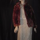 Mouton Coat Kessler Furrier Vintage Short fur Jacket Ladies dress coat  #49