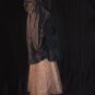 Navy Blue Short Rain coat Vinyl Jacket raincoat #70