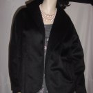 Womens Vintage black wool Swing coat   # 65