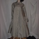 Elliott Bass New York Gray Green Raincoat silky Nylon rain coat #70 Elliott Bass New York Gray Green Raincoat silky Nylon rain coat #70