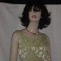 Brocade Ensemble Celadon Sleeveless Mad Men Wiggle Dress Long Jacket #75