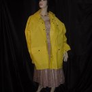 Raincoat Bright Yellow Hooded rain coat Button Front 4XL Onguard    #71