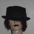 Fedora Bailey Mens hat 7 1/4 Black Genuine Fur Felt   #67