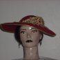 Hat Ladies Mr. John Classic Red Gold New York Paris Womens hat  #67