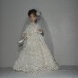 Bride Doll Crocheted Wedding Gown Hard plastic 1960s doll #67