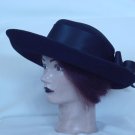 Javits Lily J Womans hat Black Wool vintage ladies hat #71 Javits Lily J Womans hat Black Wool vintage ladies hat #71